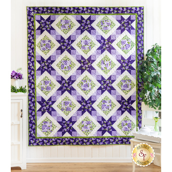 SAMPLE - Rosy Stars Quilt - Elizabeth Flannel