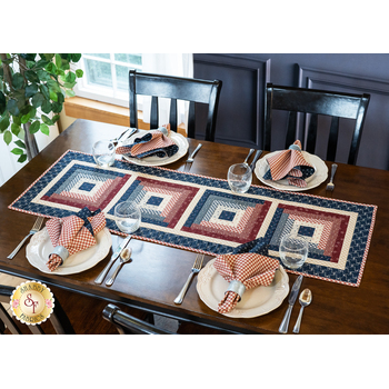 SAMPLE - Log Cabin Table Runner - Freedom Road, Image