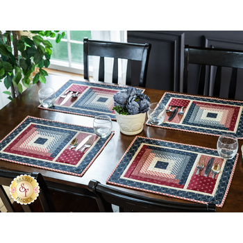 SAMPLE - Log Cabin Placemats Kit - Freedom Road