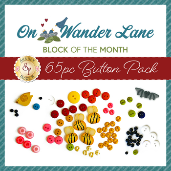  On Wander Lane Quilt - 65pc Button Pack