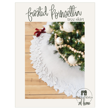 Frosted Poinsettia Tree Skirt Pattern, Image