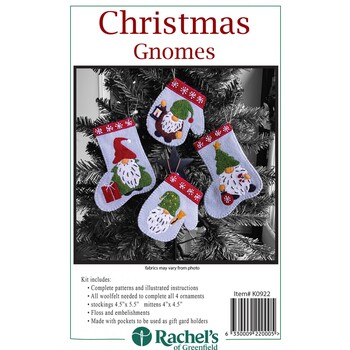  Christmas Gnomes Kit - Makes 4 Ornaments, Image