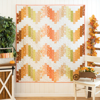 SAMPLE - Ridiculously Easy Jelly Roll Quilt - Cinnamon & Cream
