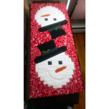 Snowman Runner Pattern, Image