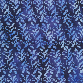 Let It Snow 122212580 Holly - Blue Ocean by Island Batik, Image