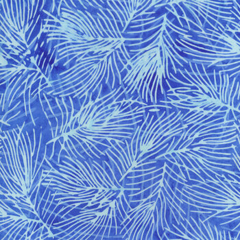 Let It Snow 122218555 Pine Needle - Blue Harbor by Island Batik REM, Image