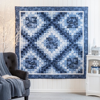 SAMPLE - Color Wash Irish Chain - Blizzard Blues