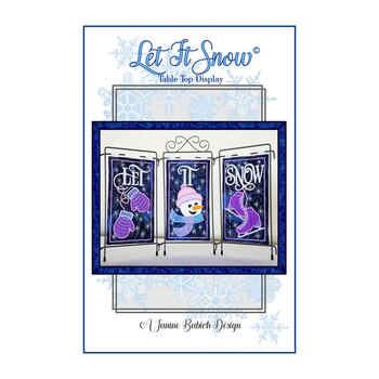 Let It Snow Table Top Display - Machine Embroidery CD, Image