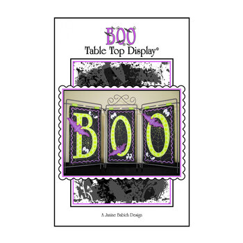 BOO Table Top Display - Machine Embroidery Pattern, Image