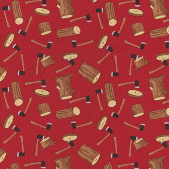 Woodsman C13761-RED by Riley Blake Designs, Image