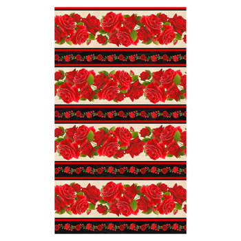 Vintage Rose ROSE-CD2203 MULTI Border Print Multi by Timeless Treasures Fabrics, Image