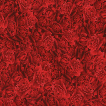 Vintage Rose CD2205 Red by Timeless Treasures Fabrics, Image