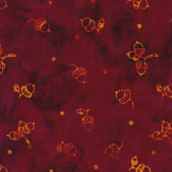 Bonfire Batiks 4364-26 Wine by Moda Fabrics, Image