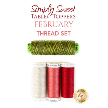  Simply Sweet Table Toppers - February - 4pc Thread Set, Image