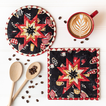 SAMPLE - Folded Star Hot Pad - Coffee Always, Image