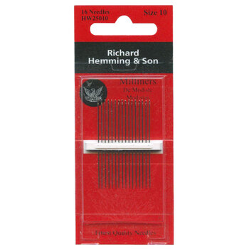 Richard Hemming Milliners - Straw Needles Size 10 - 16ct, Image