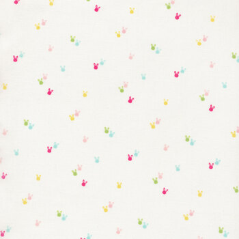 Seasonal Basics C656-WHITE Bunnies - Riley Blake Designs