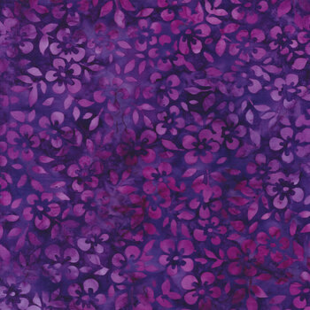 Floral Paradise 22211-6 Purple by Artisan Batiks for Robert Kaufman Fabrics REM, Image