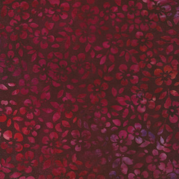 Floral Paradise 22211-105 Garnet by Artisan Batiks for Robert Kaufman Fabrics, Image