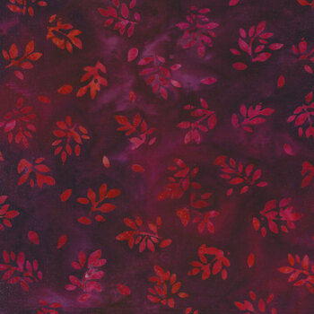 Floral Paradise 22212-105 Garnet by Artisan Batiks for Robert Kaufman Fabrics, Image