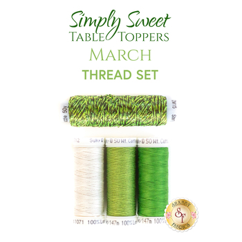  Simply Sweet Table Toppers - March - 4pc Thread Set, Image