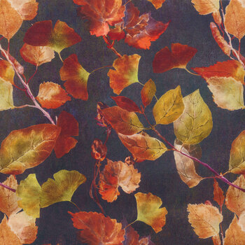 Reflections of Autumn II 21RA-1 Ginkgo by Jason Yenter for In The Beginning Fabrics, Image