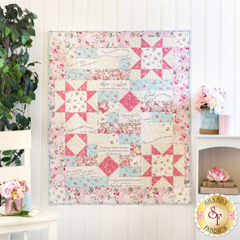  Comfort of Psalms Quilt Kit - Ruru Bouquet Rose Waltz, Image