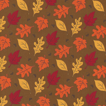 Fall's in Town C13511-TAN by Sandy Gervais for Riley Blake Designs REM, Image