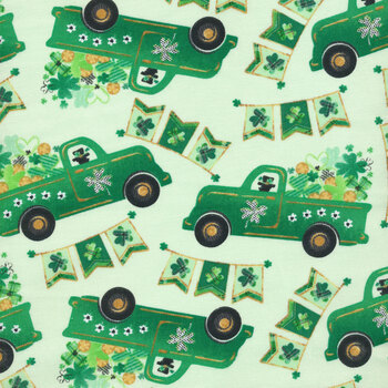 Shamrocked! 2491-60 Lt. Green by Silas M. Studio for Blank Quilting Corporation, Image