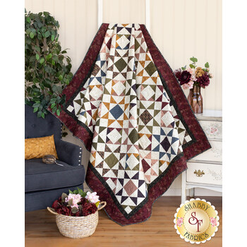  Aunt Dinah Throw Quilt Kit - Froth and Bubble, Image