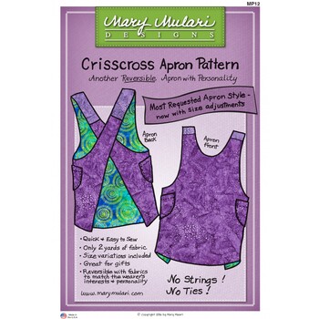 Crisscross Apron Pattern by Mary Mulari Designs, Image