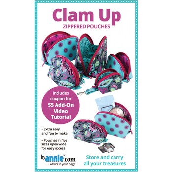 Clam Up - Zippered Pouches Pattern, Image