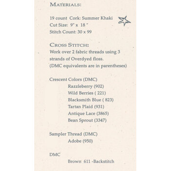 Scatter Freedom Cross Stitch Pattern, Image