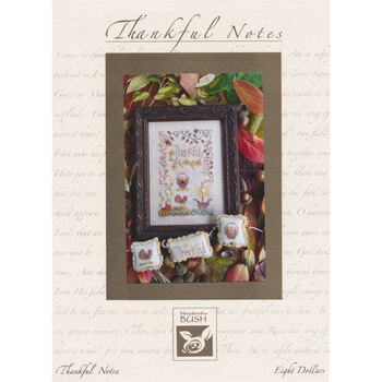 Thankful Notes Cross Stitch Pattern, Image