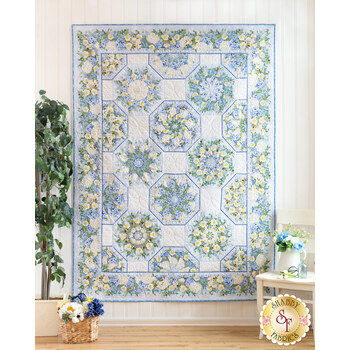  Kaleidoscope Quilt Kit - Periwinkle Spring, Image