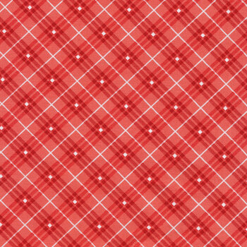 Bias Plaid Basics 9611-85 Rose by Leanne Anderson for Henry Glass Fabrics, Image