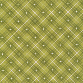 Bias Plaid Basics 9611-66 Green by Leanne Anderson for Henry Glass Fabrics, Image