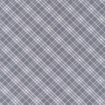 Bias Plaid Basics 9611-90 Gray by Leanne Anderson for Henry Glass Fabrics, Image