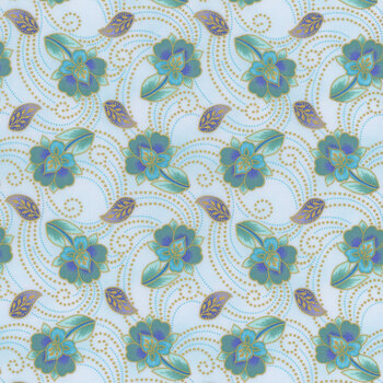 Jaikumari 21743-333 SEA GLASS by Studio RK for Robert Kaufman Fabrics