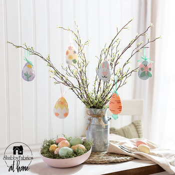  Embroidered Easter Egg Ornaments Kit, Image