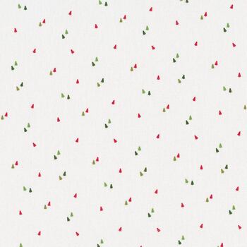 Seasonal Basics C654-WHITE Trees by Christopher Thompson for Riley Blake Designs, Image
