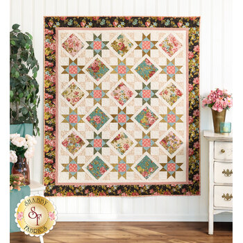  Diamonds and Stars Quilt Kit - Primrose, Image