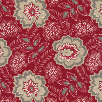 Chateau de Chantilly 13943-14 Rouge by French General for Moda Fabrics, Image