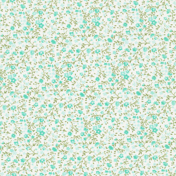 Lighthearted 55297-21 Cream Aqua by Camille Roskelley for Moda Fabrics REM, Image