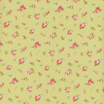 Ellie 18761-14 Green by Brenda Riddle for Moda Fabrics, Image