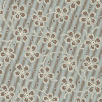 Cocoa Blue A606-NB by Laundry Basket Quilts for Andover Fabrics, Image