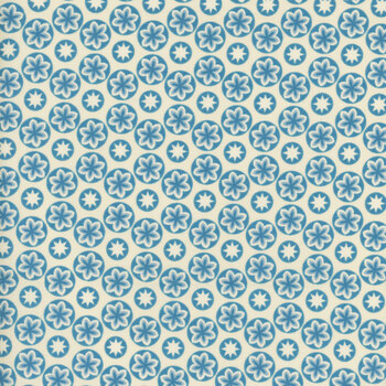 Cocoa Blue A597-LB by Laundry Basket Quilts for Andover Fabrics, Image