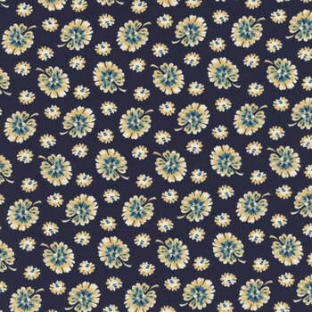 Cocoa Blue A596-B by Laundry Basket Quilts for Andover Fabrics, Image