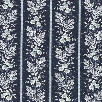 Cocoa Blue A728-B by Laundry Basket Quilts for Andover Fabrics, Image