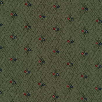 Fluttering Leaves 9733-15 Evergreen by Kansas Troubles Quilters for Moda Fabrics REM, Image